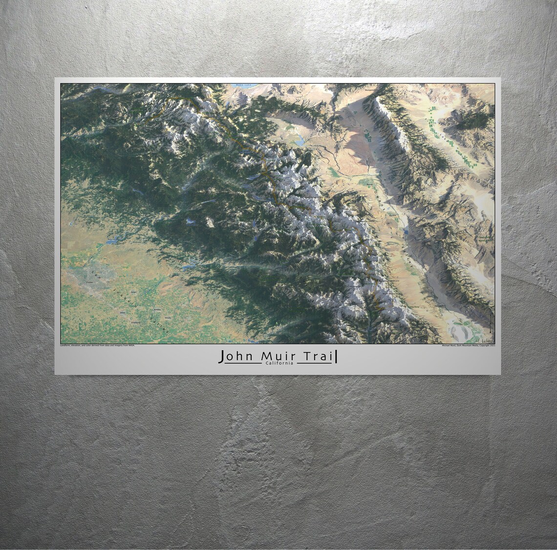 John Muir Trail Poster Print - Etsy