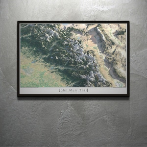 John Muir Trail Ingelijste Print