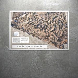 Hot Springs of Nevada Large Poster Print