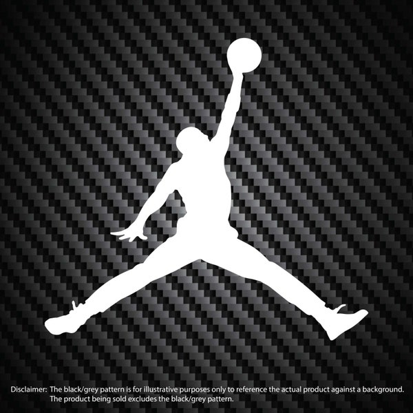 Air Jordan Jumpman Logo Sticker Decal MJ 23 Michael Jordan Car Truck Window Laptop Die Cut Vinyl Select Color/Size