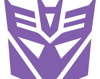 Decepticon Transformer Middle Finger Sticker Decal Vinyl