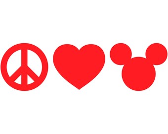 Free Free 326 Peace Love Disney Svg SVG PNG EPS DXF File