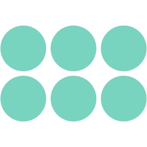 Circle Circles Pack Set Vinyl Decal Car Window Bumper Sticker Polka Dots Dot Shapes Art Select Color & Size