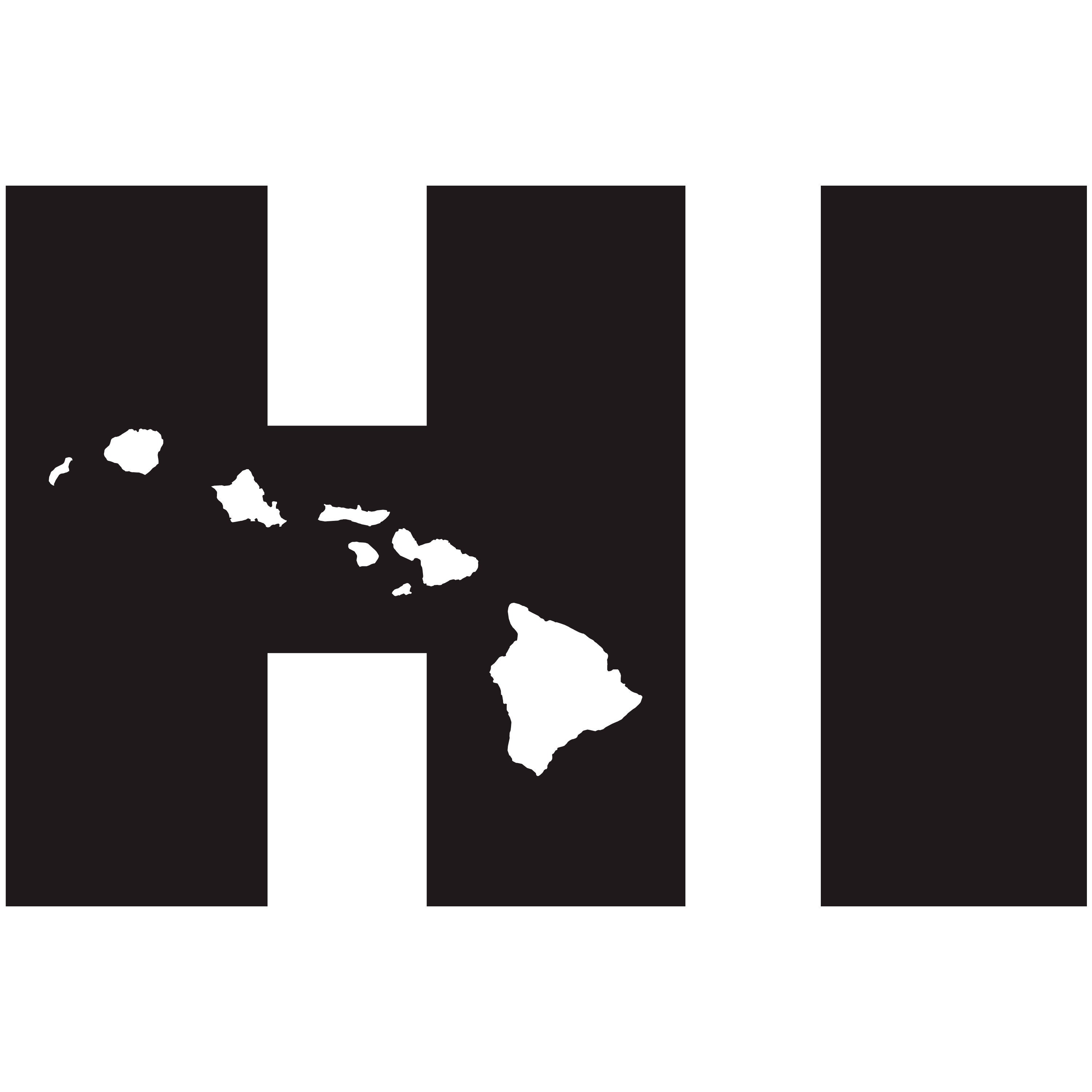 Hawaiian Island HI Vinyl Decal Sticker Car Window Bumper Etsy