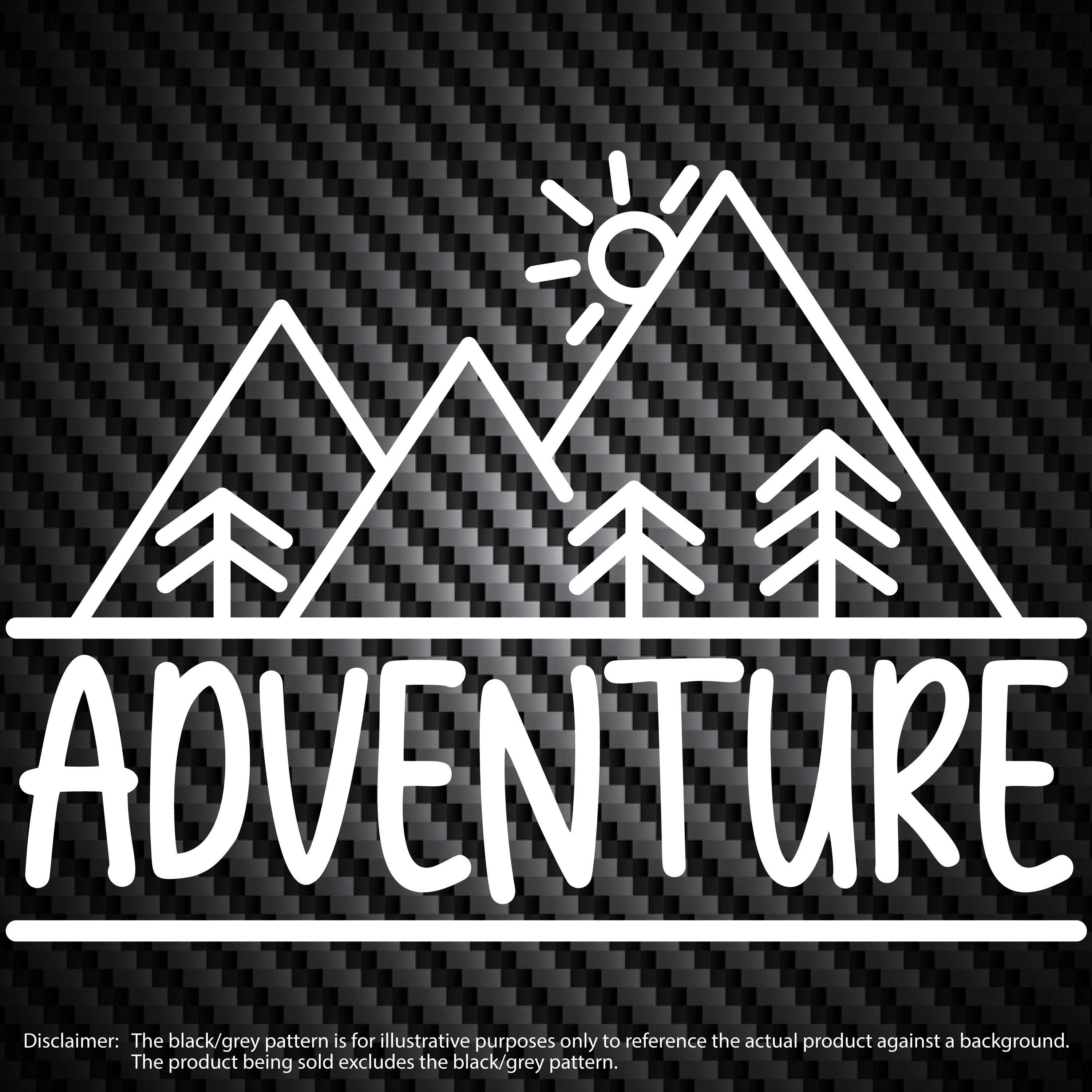 Adventure Logo Vinyl Decal Car Window Bumper Sticker Hiking Travel ...