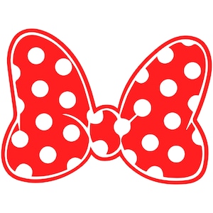 Minnie Mouse Bow Vinyl Decal Car Window Bumper Sticker Disney Walt Land World Cute