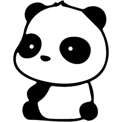 Panda Vinyl Decal Sticker Car Window Laptop Wall Choose Color - Etsy