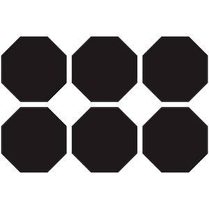 Octagon Octagons Pack Set Vinyl Decal Car Window Bumper Sticker Shapes Art Select Color & Size