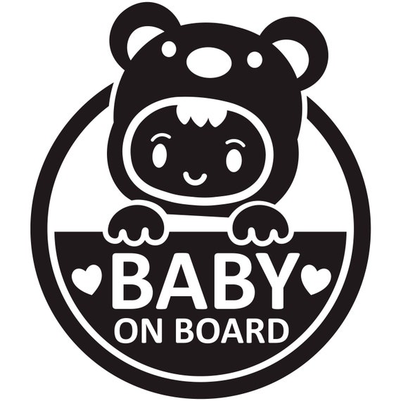 Baby on Board Decals Stickers Signs for Car Cool Sunglasses Baby 4 Pack 5 X  5 6 Year Outdoor Durability 