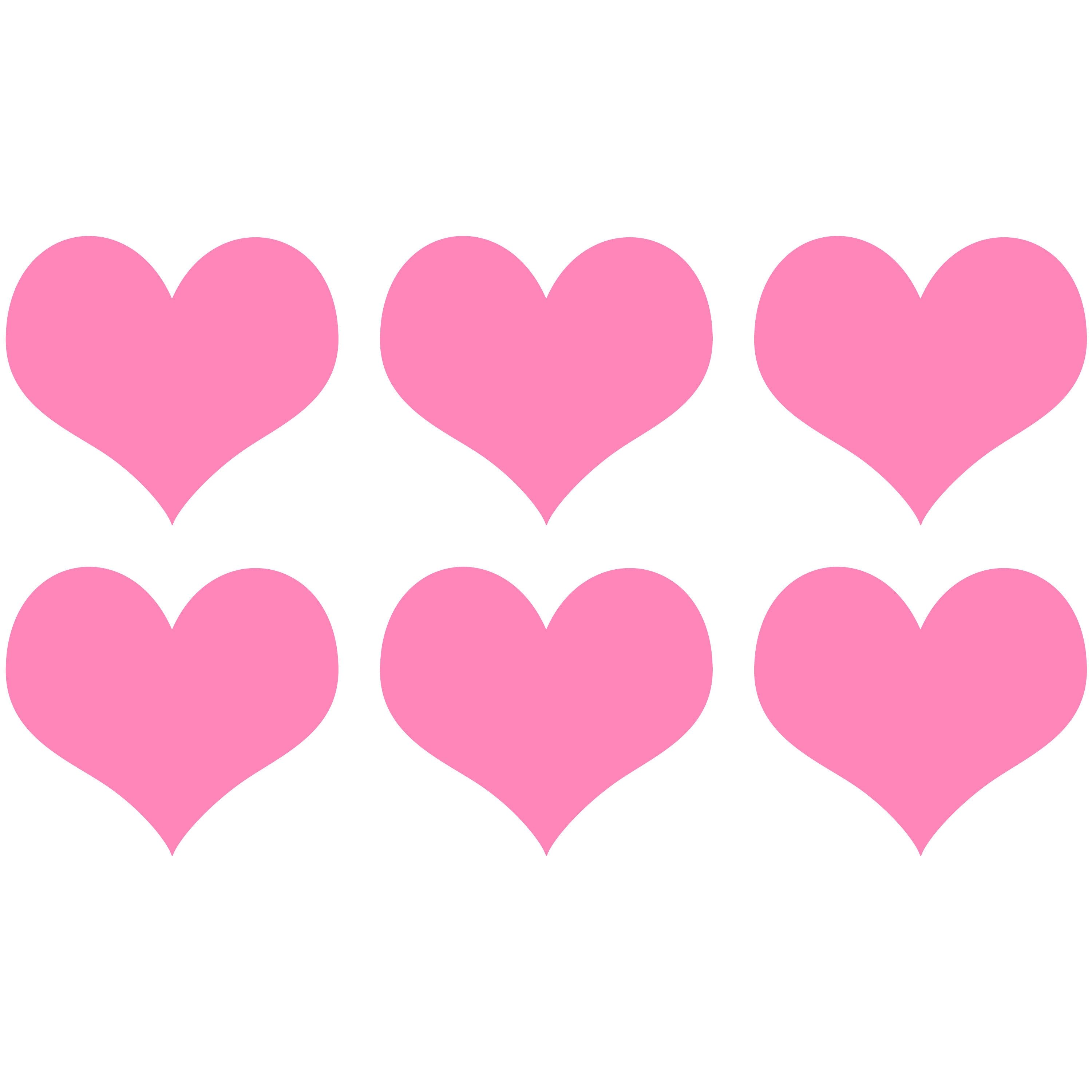 Heart Shape Pack Set Vinyl Decal Car Window Bumper Sticker Etsy