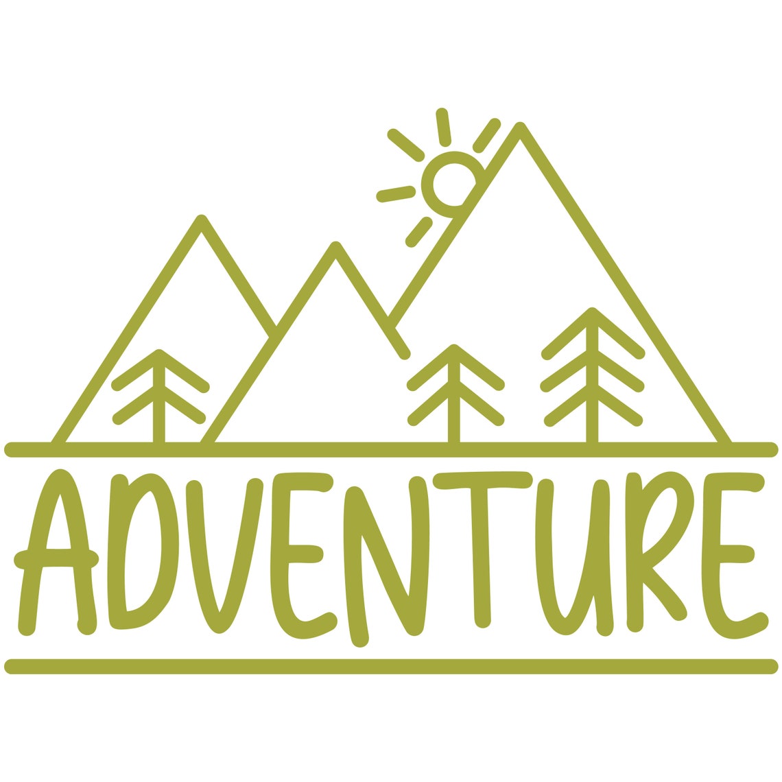 Adventure Logo Vinyl Decal Car Window Bumper Sticker Hiking Travel ...