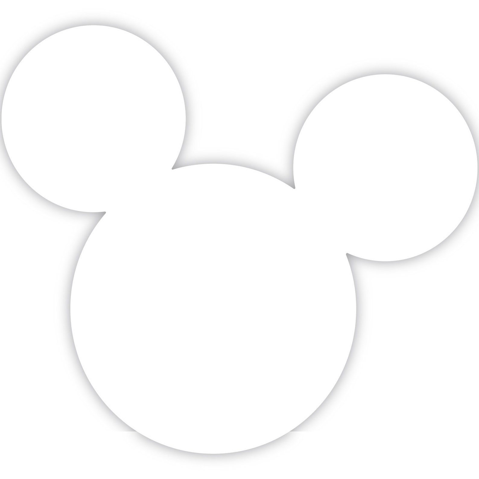 Mickey Mouse Head Vinyl Decal Car Window Bumper Sticker Disney Etsy