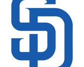 San Diego Padres Vinyl Decal Sticker – Choose From 5 Different Sizes, Red Team Logo