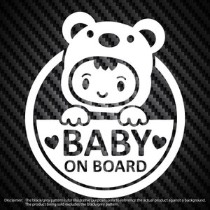 Słodkie logo Baby on Board naklejka winylowa na okno samochodu naklejka na zderzak rymowanki dla dzieci prezent na baby shower słodkie