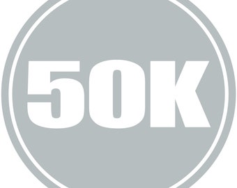 50M Ultra Marathon Oval Sticker 50M Ultra Marathon Oval Sticker