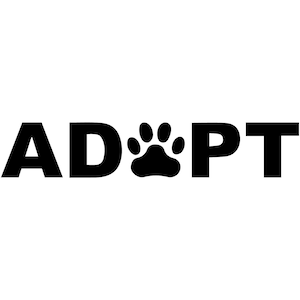 Adopt A Pet Paw Vinyl Decal Car Window Bumper Sticker Dog Puppy Cat Kitten Kitty Animal Rescue Select Color/Size