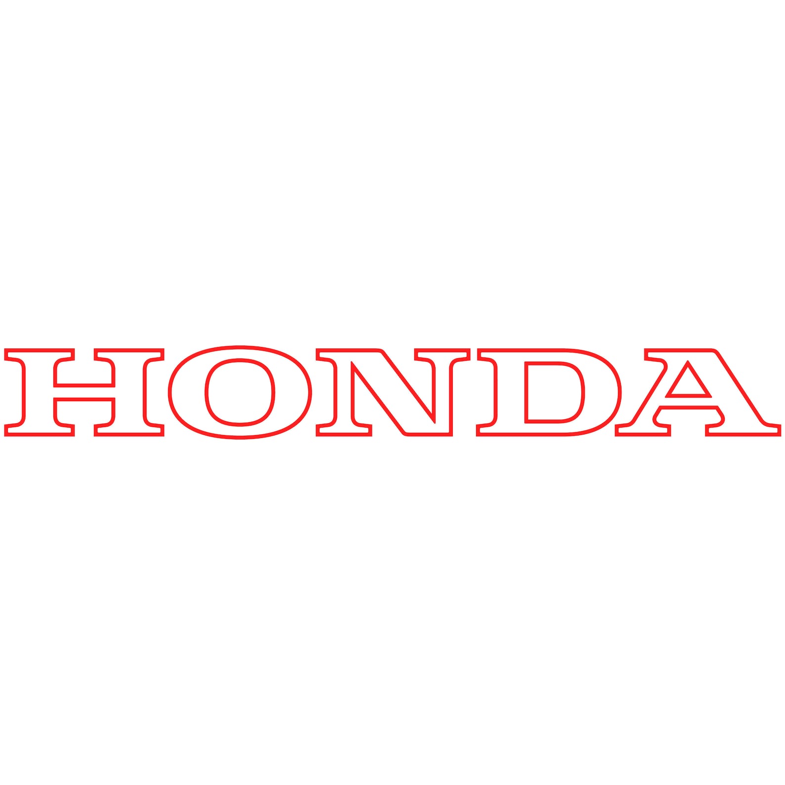 Honda Outline Logo Vinyl Decal Car Window Bumper Sticker Race Etsy UK