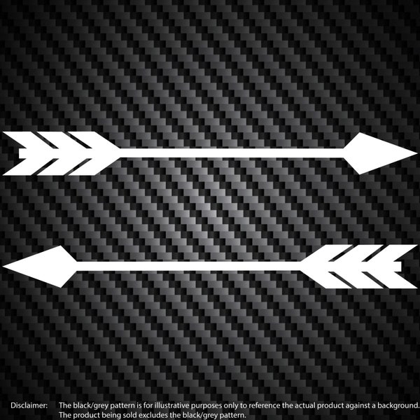 Feathered Arrows Vinyl Decal Car Window Bumper Sticker Nursery Tribal Outdoor Camping (2x)