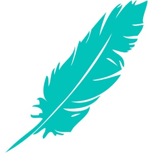 Feather Vinyl Decal Car Window Bumper Sticker Nursery Tribal Outdoor Select Color/Size image 9