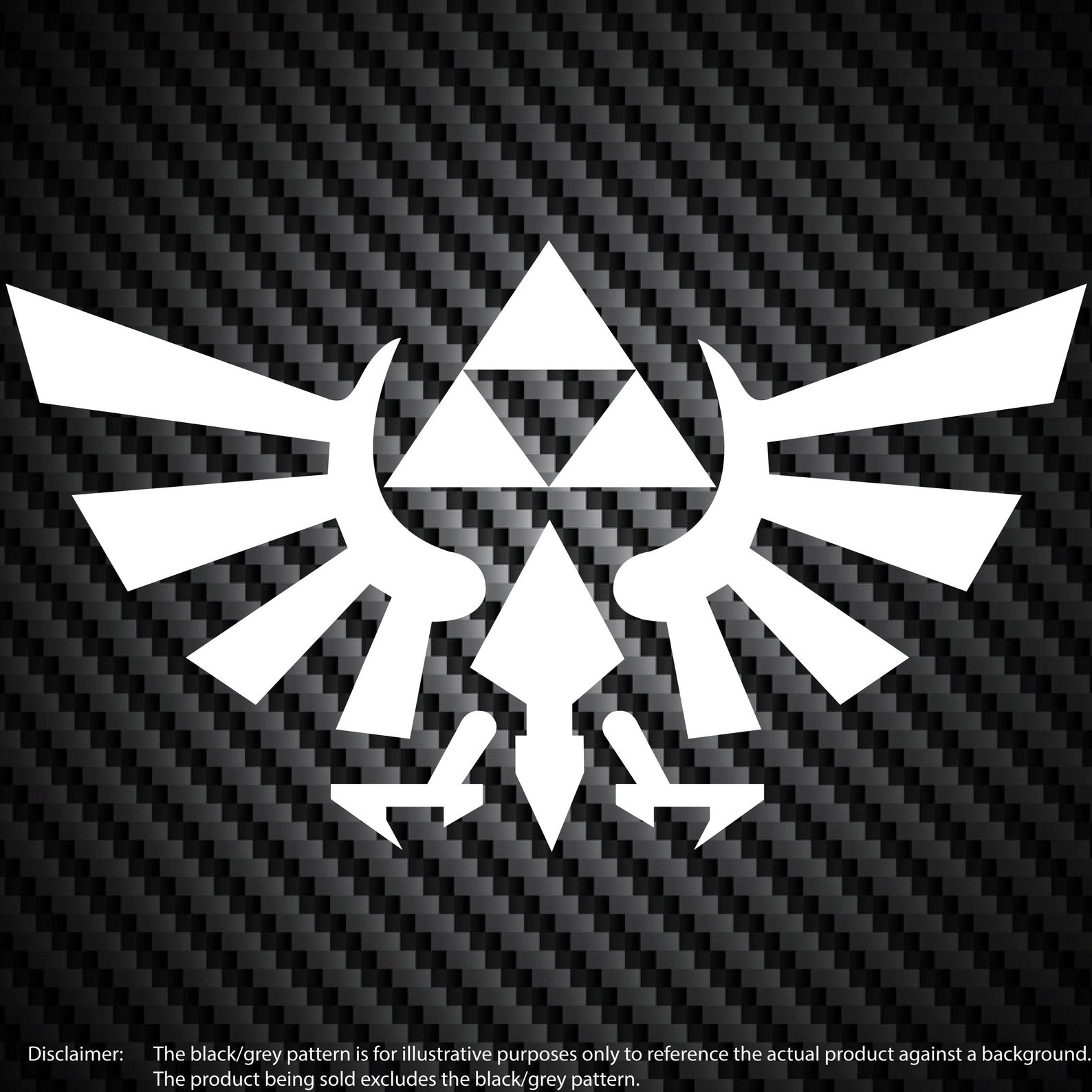 Legend of Zelda Hyrule Crest Triforce Vinyl Decal Car Window Bumper