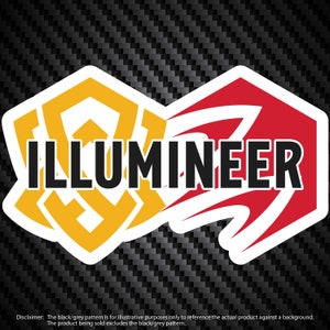Op de afbeelding: Een rood en geel logo met het woord "ILLUMINEER" in zwarte tekst.