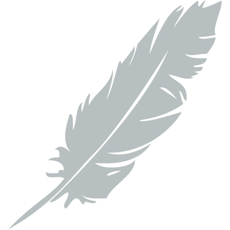 Feather Vinyl Decal Car Window Bumper Sticker Nursery Tribal Outdoor Select Color/Size image 8