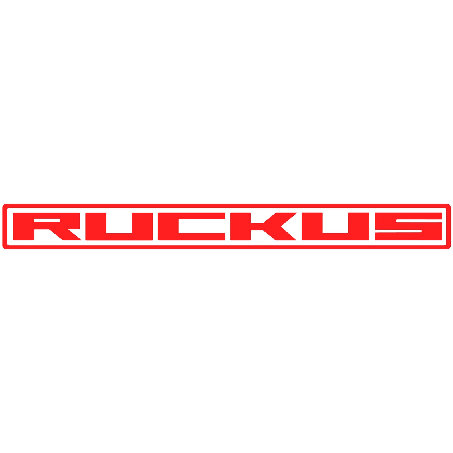 Ruckus Logo Vinyl Decal Car Window Bumper Sticker (2x) Select Color ...