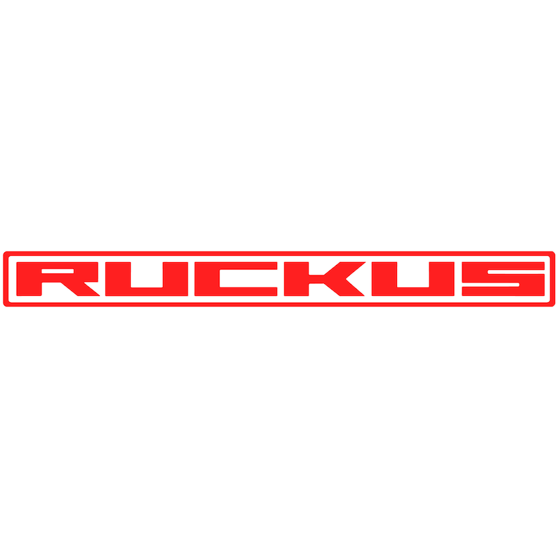 Wording Ruckus Ruckus Logo Vinyl Decal Car Window Bumper Sticker (2x) Select Color ...