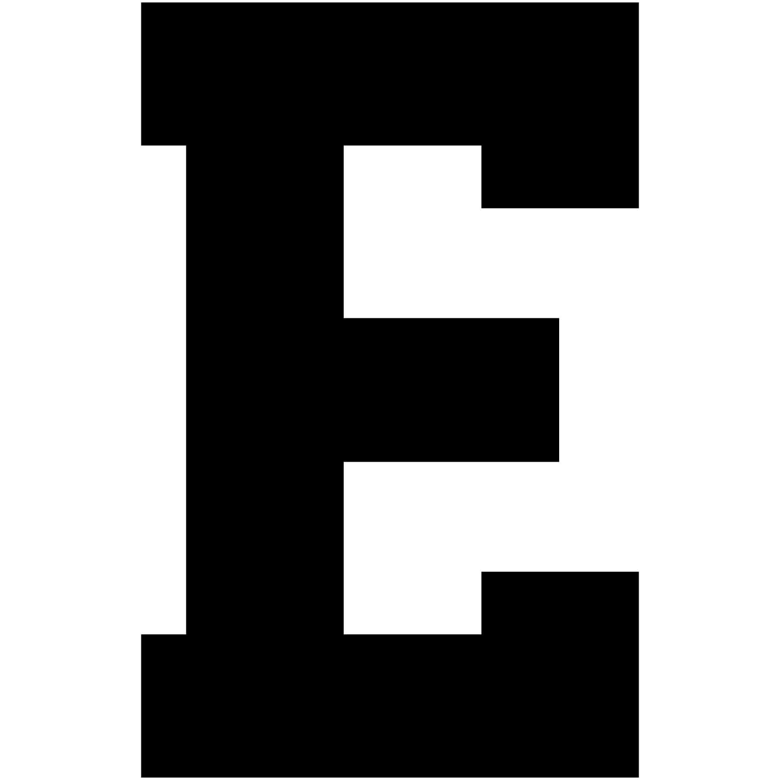 Varsity Letter E Decal Sticker Vinyl Window Laptop College Etsy