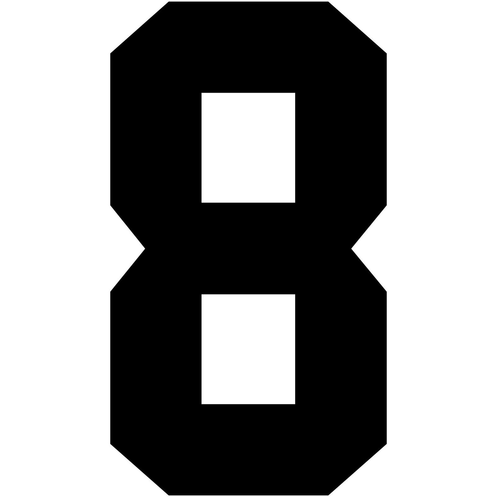 Varsity Number 8 Decal Sticker Vinyl Window Laptop College Etsy UK