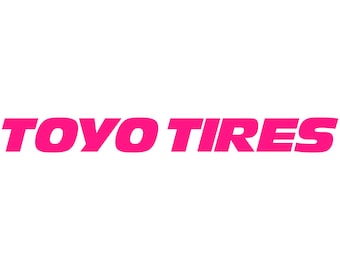 Toyo Tires Logo Vinyl Decal Car Window Bumper Sticker Truck Race