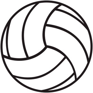 Volleyball Outline Logo Sticker Decal Car Truck Window Laptop Die Cut ...