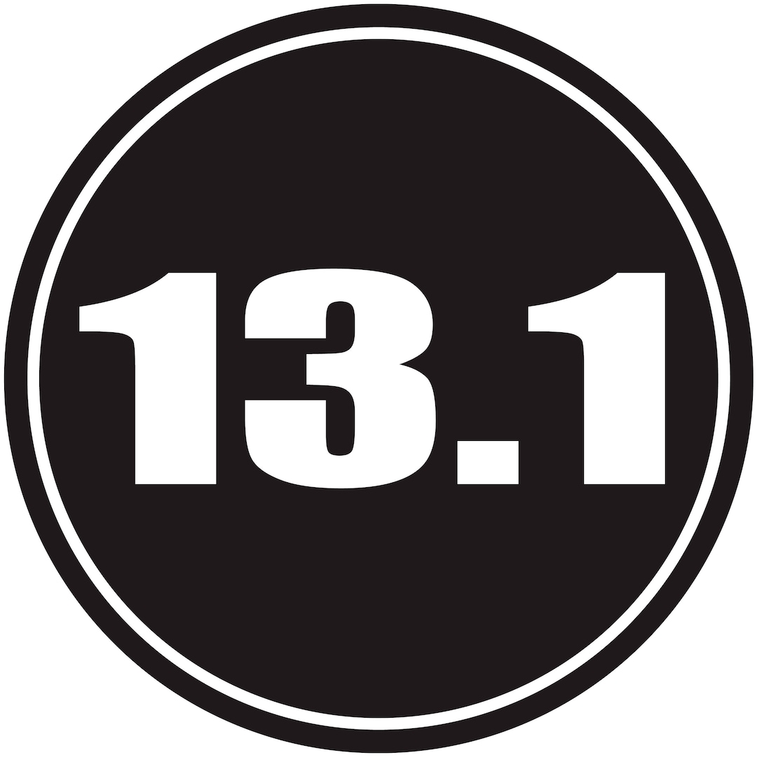 K1008 Run Girl Heartbeat Marathon 13.1 26.2 Running Vinyl Decal Sticker
