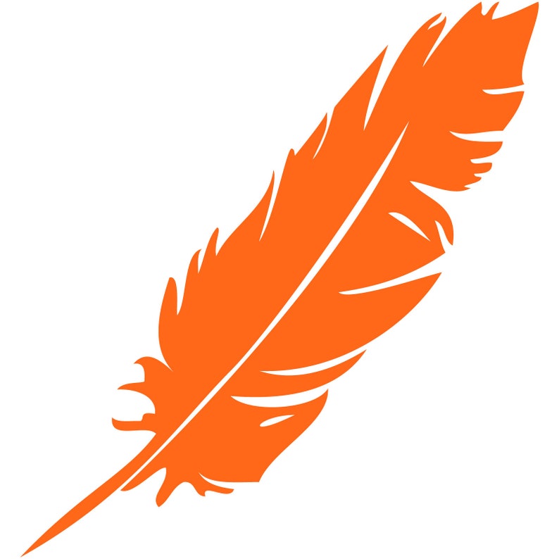 Feather Vinyl Decal Car Window Bumper Sticker Nursery Tribal Outdoor Select Color/Size image 6