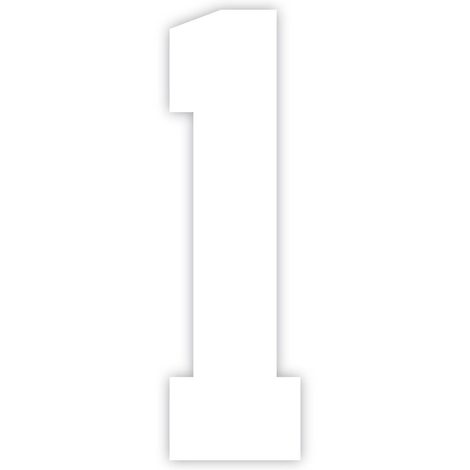 Varsity Number 1 Decal Sticker Vinyl Window Laptop College | Etsy