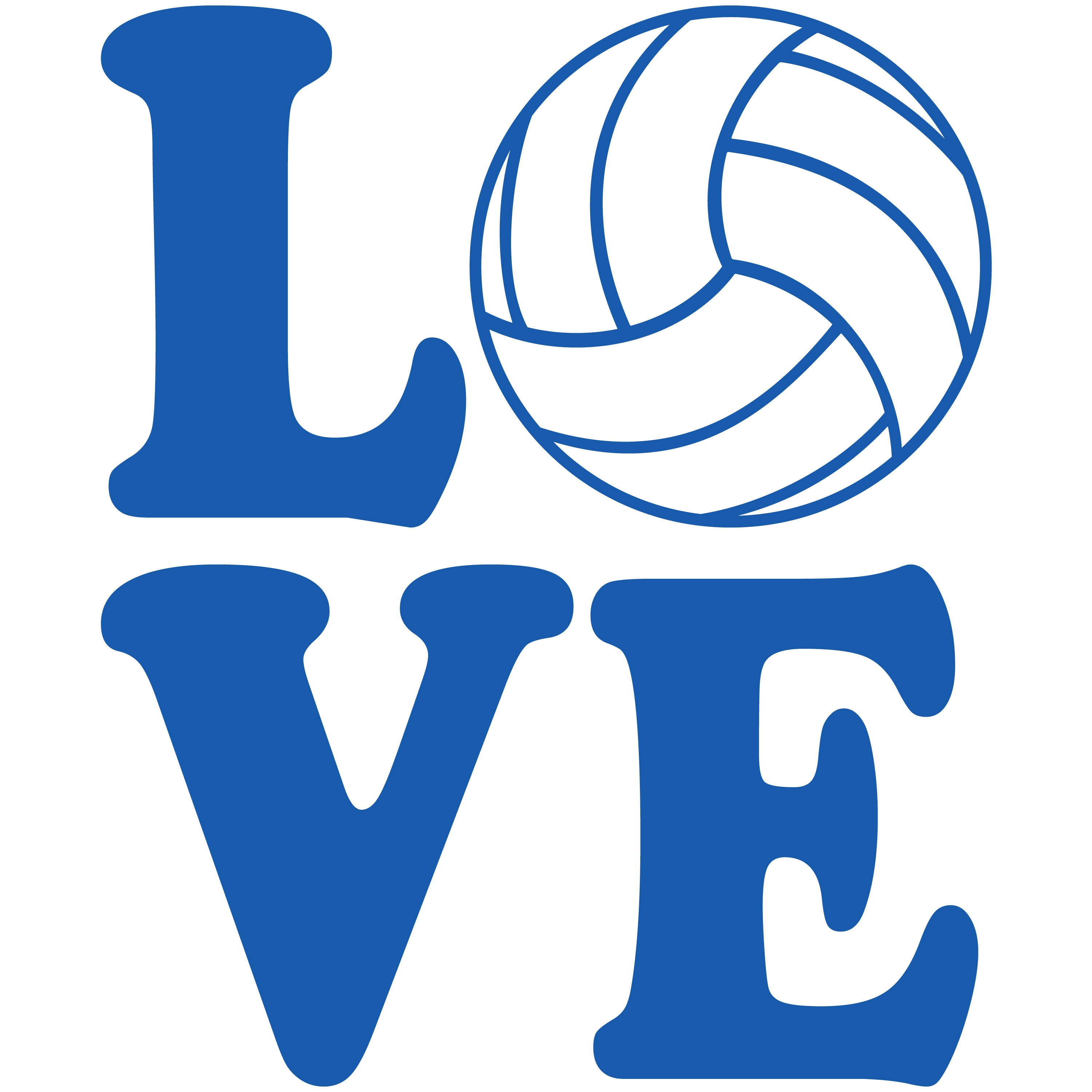 Love Volleyball Stack Vinyl Decal Car Window Bumper Sticker Etsy