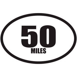 Oval Euro Car Magnet - Marathon Runner Don't Run Funny Bumper Sticker