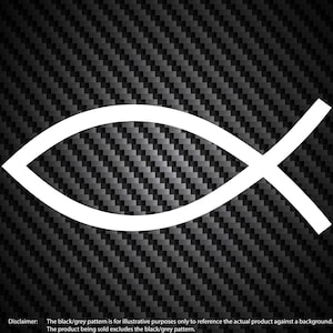 Jesus Fish Vinyl Decal Car Truck Window Bumper Sticker (2x) Select ...