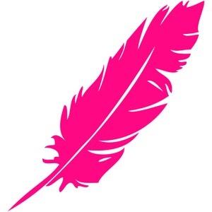 Feather Vinyl Decal Car Window Bumper Sticker Nursery Tribal Outdoor Select Color/Size image 5