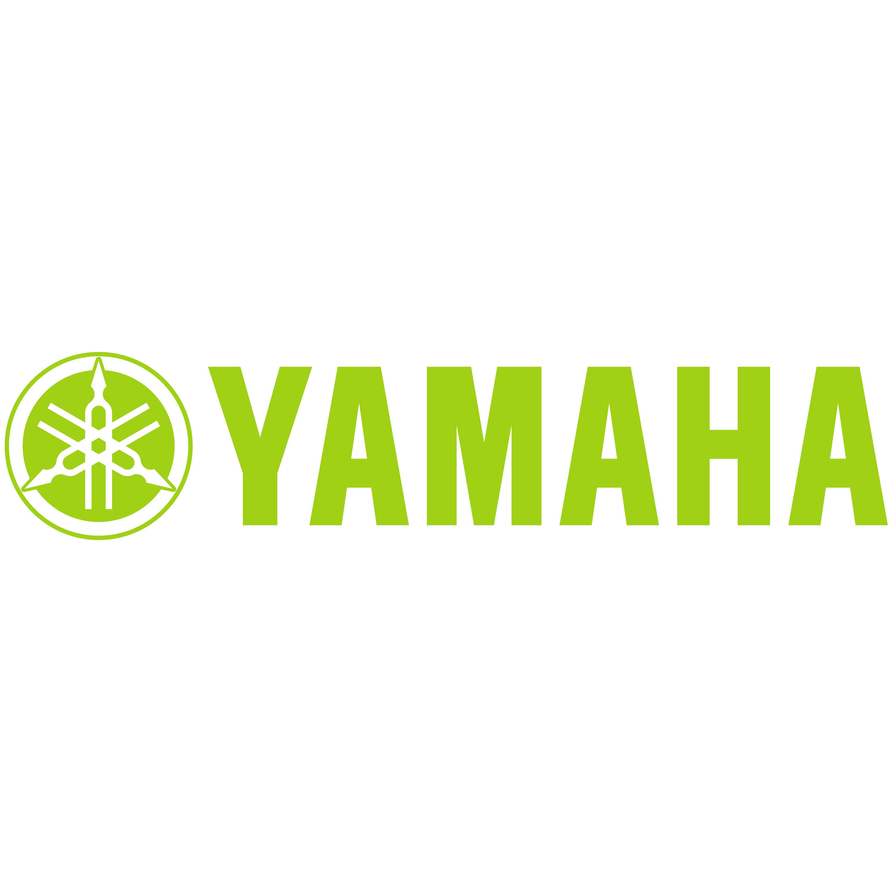 Yamaha Logo Fretboard Coat Of Arms Sticker - Resinated Decal, 35mm Diameter - View #2