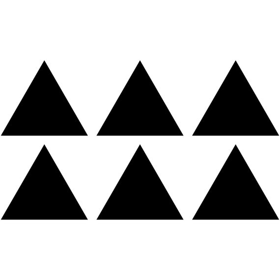 150 Shiny Gold Triangle Stickers - Sticky Coloured Self Adhesive - View #8