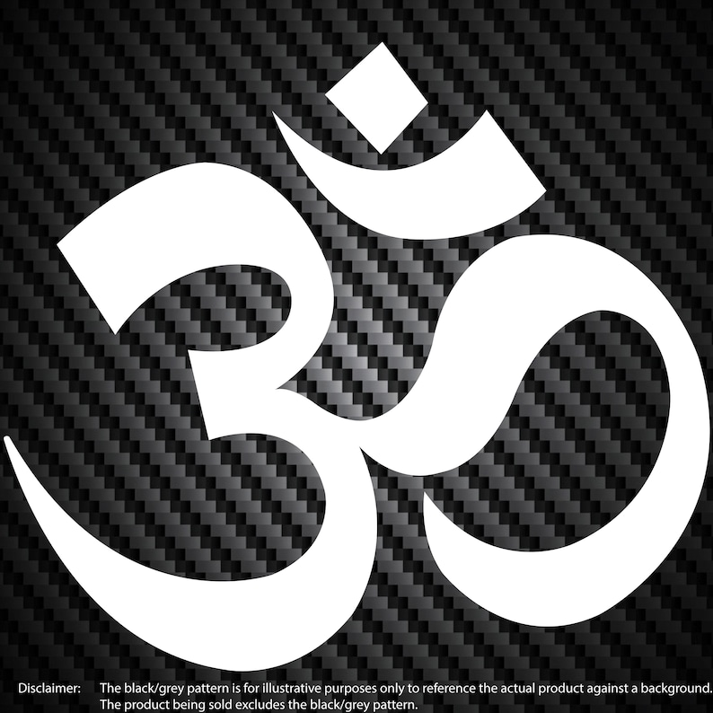 Yoga Om Logo Vinyl Decal Car Window Bumper Sticker Peace Etsy