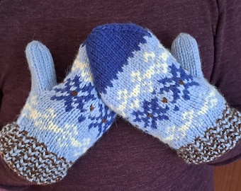 Grany Mittens - Norwegian Wool - Hand made in Iceland