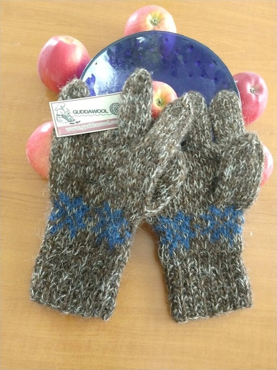 Búi Gloves for Men Icelandic Wool Handmade in Iceland Etsy