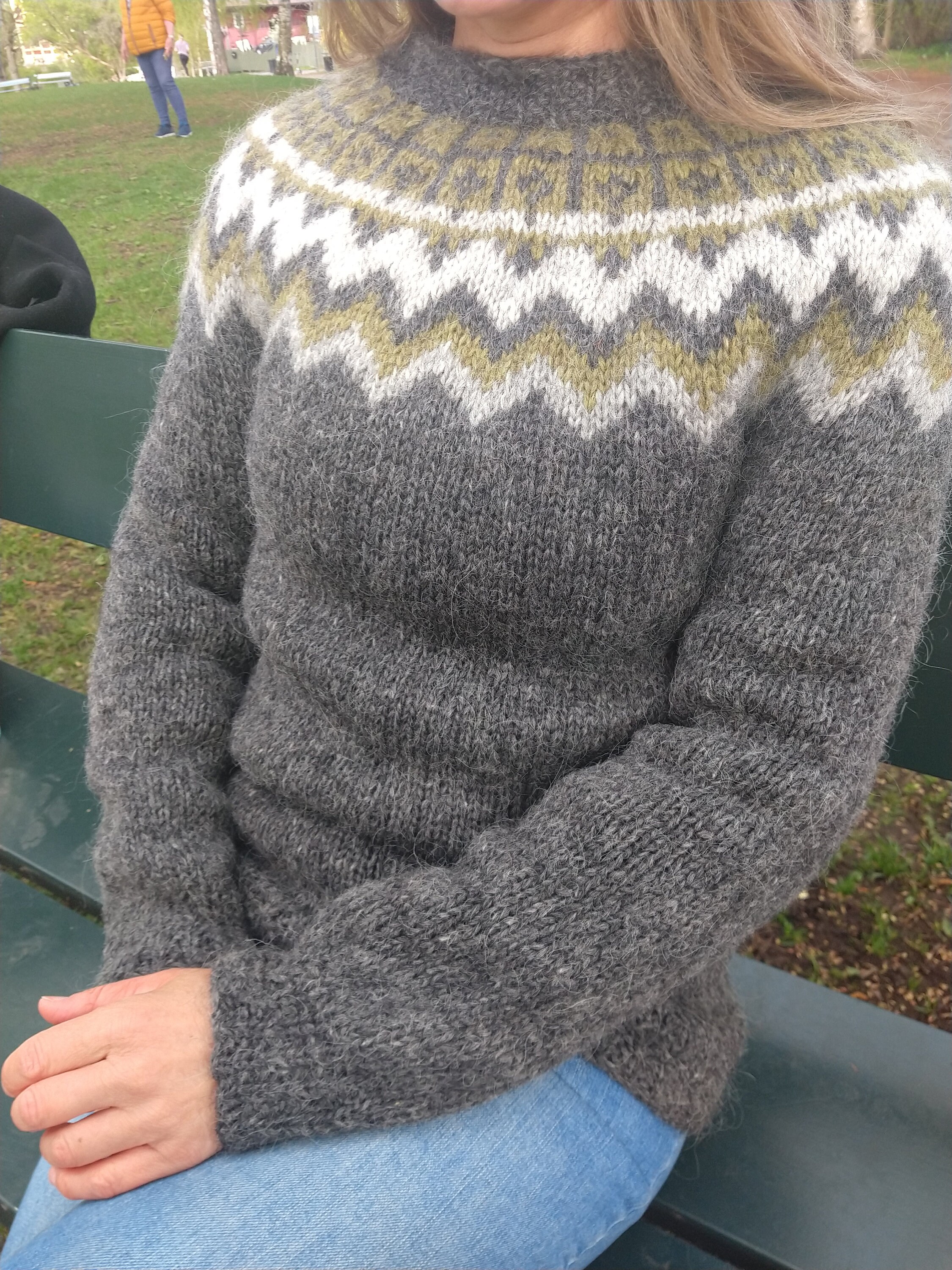 Kristina Icelandic Wool Sweater Unique Design Handade in Iceland Etsy UK