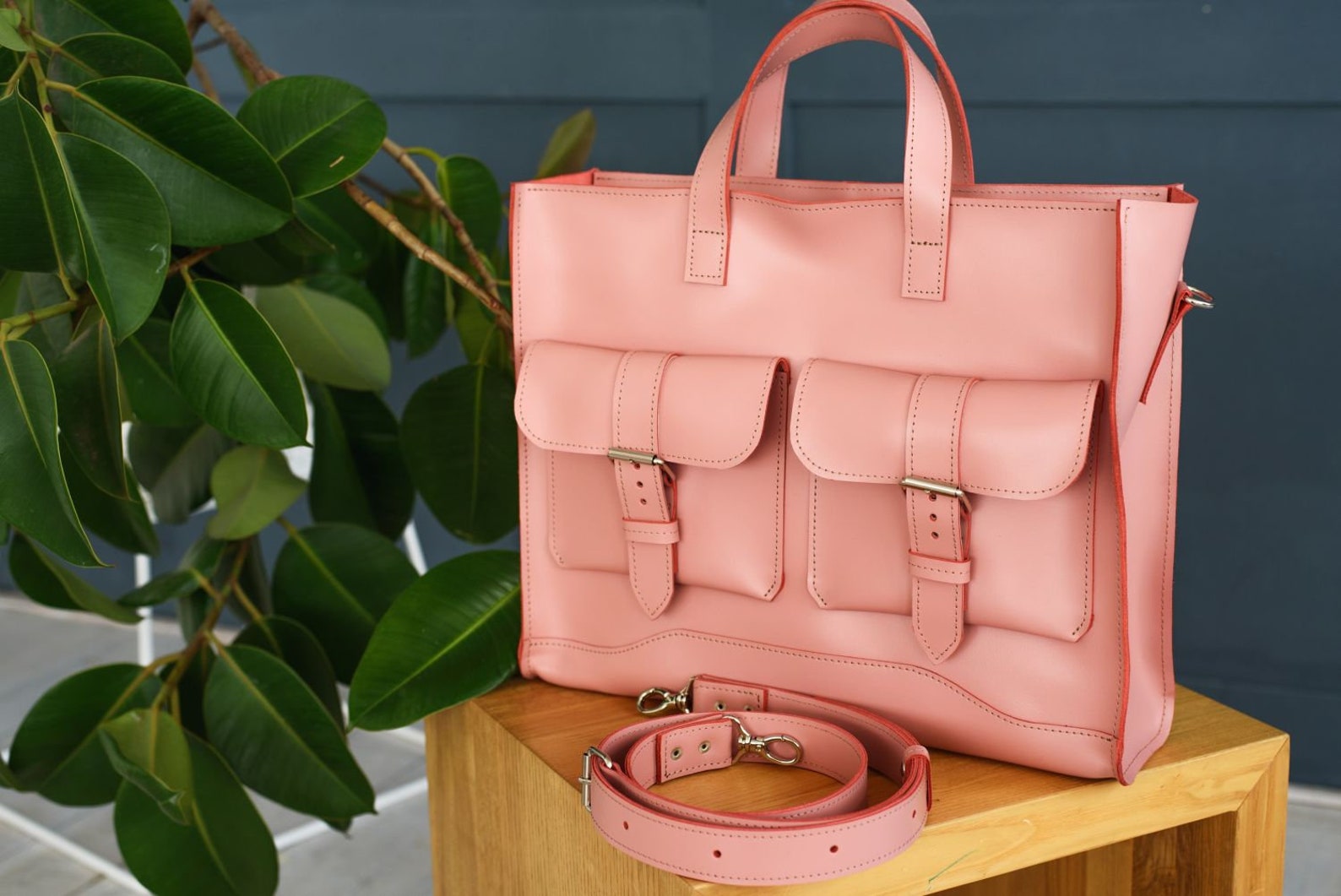 Personalized Leather Laptop Bag Custom Leather Messenger Bag Etsy