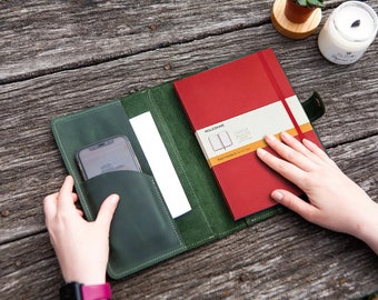 Moleskine dagboekomslag, Moleskine lederen omslag, Hervulbaar dagboek a5, Gepersonaliseerd hervulbaar dagboek, Moleskine notitieboekomslag