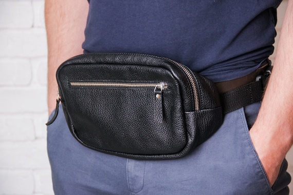 Custom Leather Belt Bag Men Leather Hip Bag Men Personalized Fanny Pack for Men Handmade Belt Bag Mens Bum Bag Leather Black Belt Bag Etsy UK