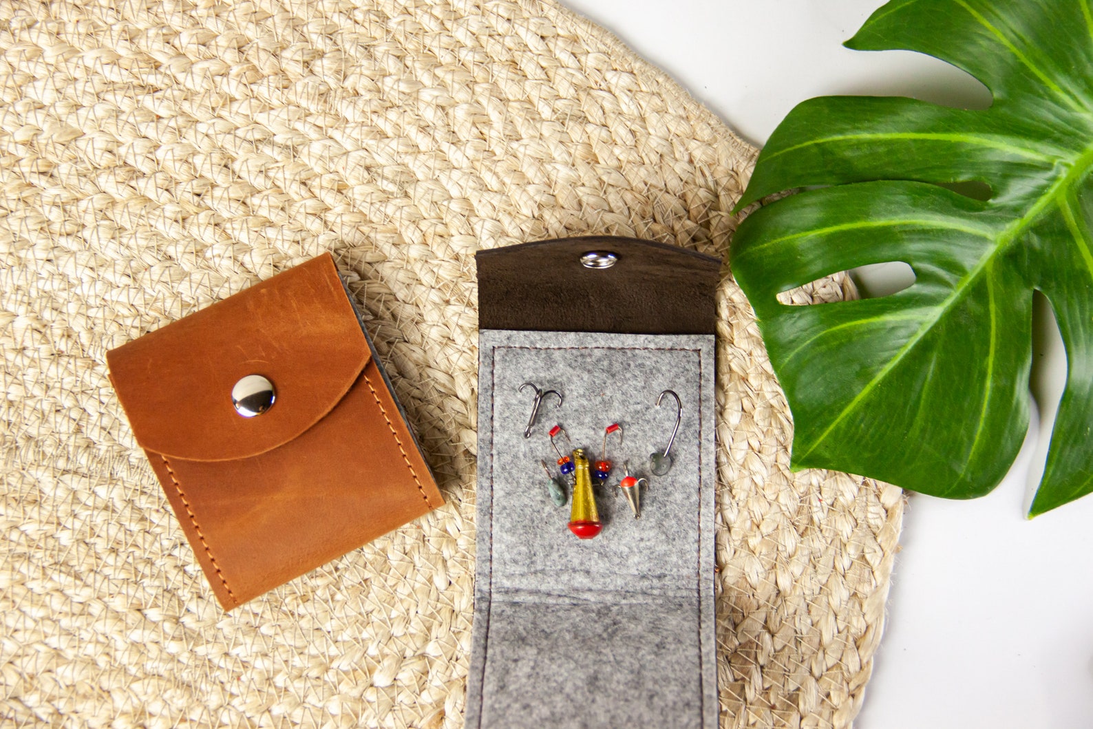 Leather Fly Fishing Walletfly Fishing Giftsflies Etsy