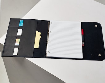 Engraved leather ring binder, Refillable planner cover, Personalized binder cover, Leather binder journal, Ring binder planner, Binder case